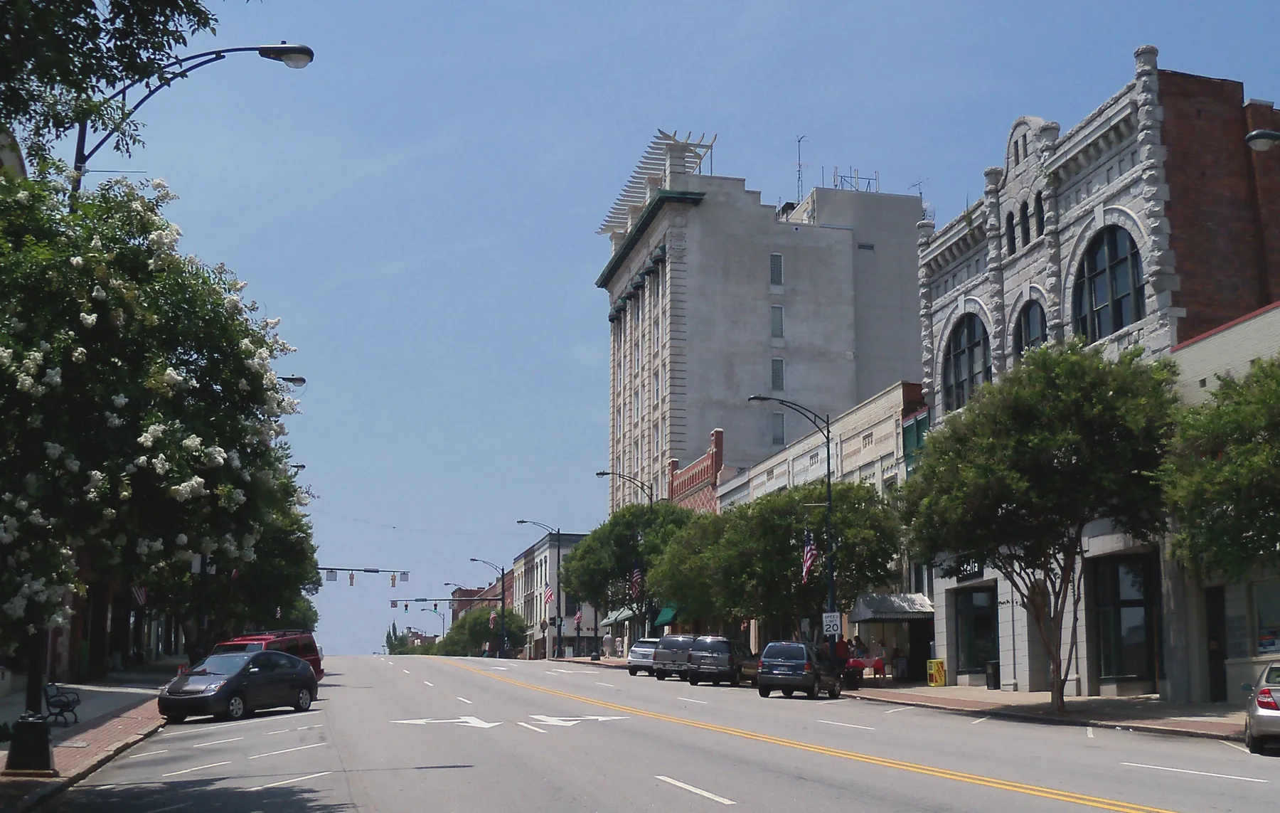 Historic buildings in downtown Salisbury, NC